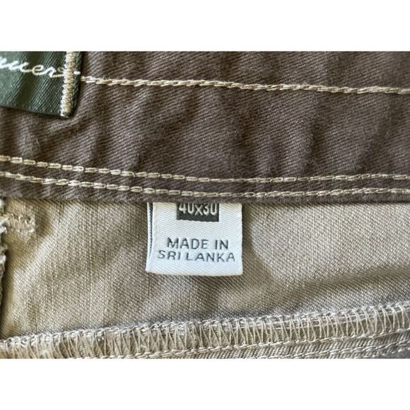 Eddie Bauer SEATTLE • USA Vintage Brown Cotton Men’s Pants 40x30 - Picture 3 of 9